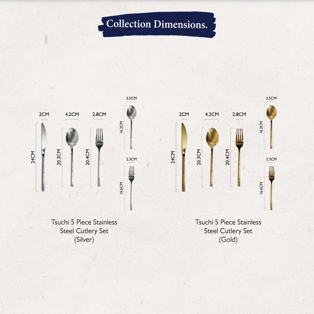 Tsuchi-ProductListing-NEWWW-4 Tsuchi 5 Piece Stainless Steel Cutlery Collection Set